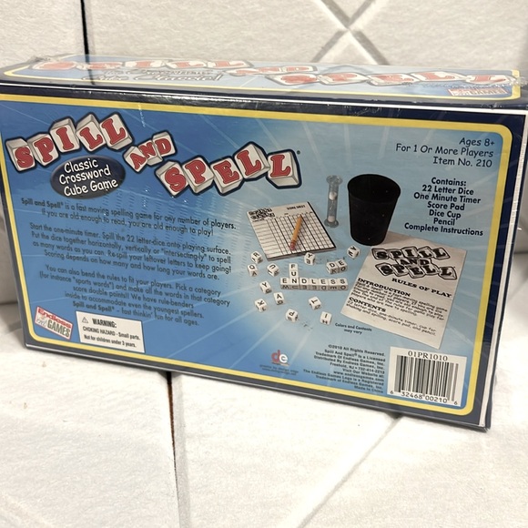 SPILL AND SPELL CROSSWORD CUBE CLASSIC GAME NEW!!! - Picture 5 of 6